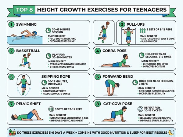 Best Height Growth Exercises for Teenagers - Height Growth Blog ...