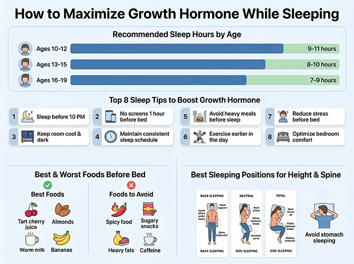 How to Maximize Growth Hormone Naturally While You Sleep