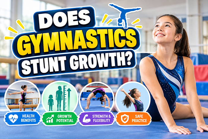 does gymnastics stunt growth?